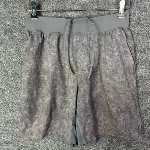 Lululemon T.H.E. Short Lined Heather Gray‎ Drawstring Gym Training Men’s Sz S